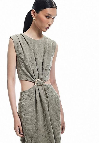 Koton Midikleid Midi Länge Rundhalsausschnitt Midikleid günstig online kaufen