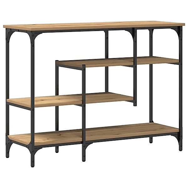 vidaXL Konsolentisch mit Regal Eiche handwerklich 100 x 35 x 75 cm 863560 günstig online kaufen