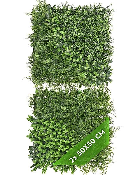 Kunstpflanze Künstliche Pflanzenwand Indoor & Outdoor, günstig online kaufen