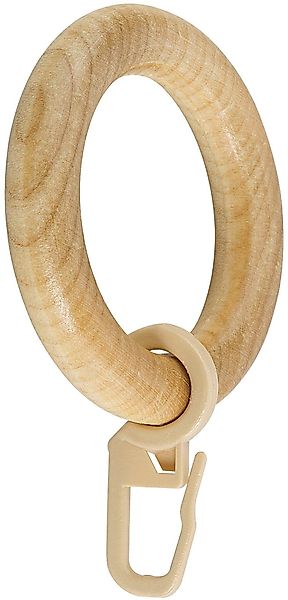 GARESA Gardinenring Holzring mit Haken, (20-St), günstig online kaufen