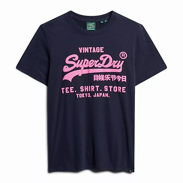 Superdry T-Shirt Herren T-Shirt - Neon Vintage Logo Tee, Baumwolle günstig online kaufen