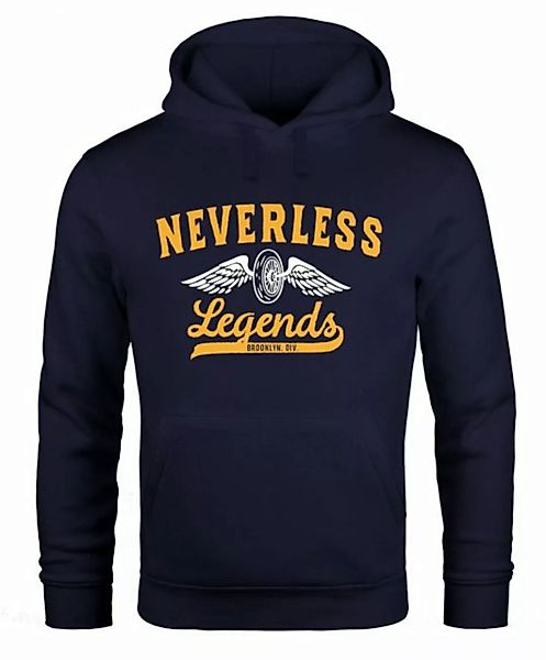 Neverless Hoodie Hoodie Herren Biker Legends Sweatshirt Kapuze Kapuzenpullo günstig online kaufen