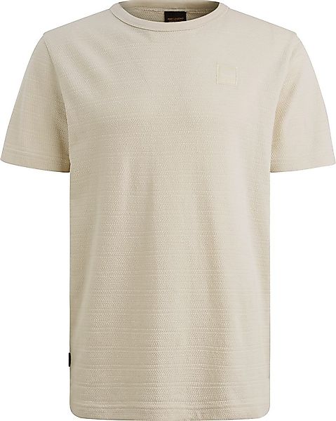 PME Legend T-Shirt Jacquard Stripe Ecru - Größe M günstig online kaufen