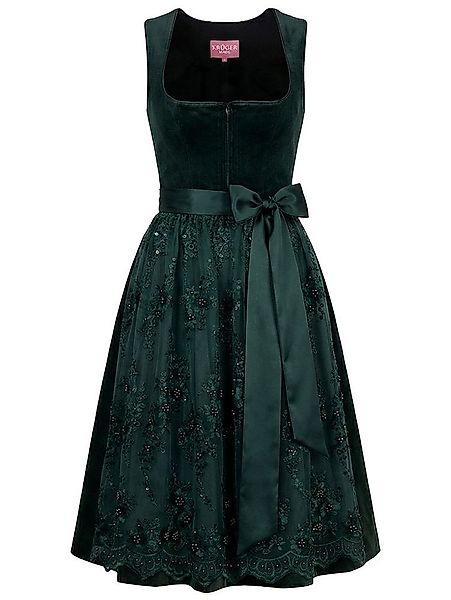 Krüger Madl Dirndl Dirndl Lovira 70cm Länge dunkelgrün günstig online kaufen