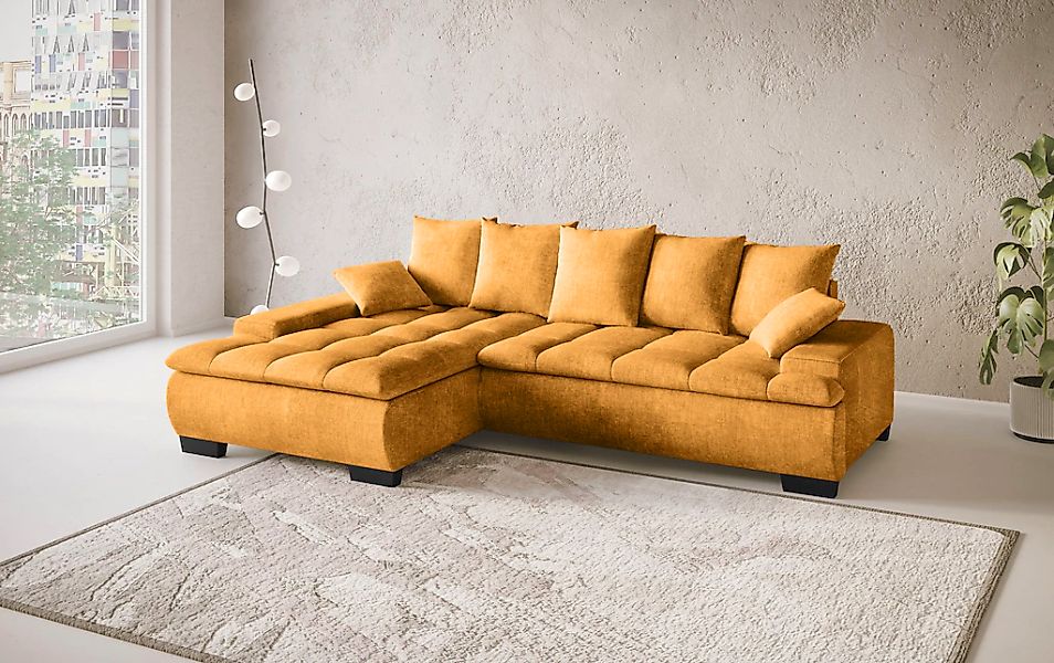 INOSIGN Ecksofa "Haiti II, L-Form", wahlweise mit Schlaffunktion/Bettkasten günstig online kaufen