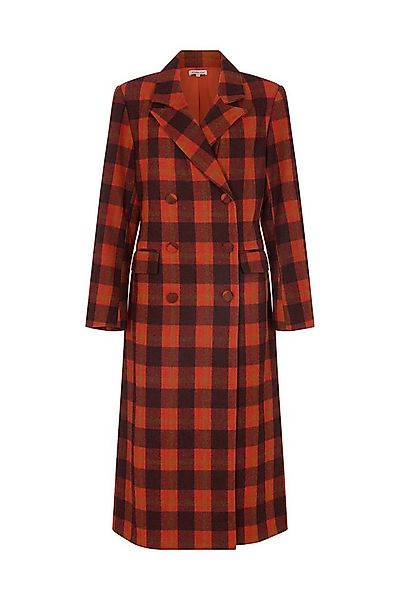 Lily and Lionel Langmantel Tamara Double Breasted Check Print Coat Damen günstig online kaufen