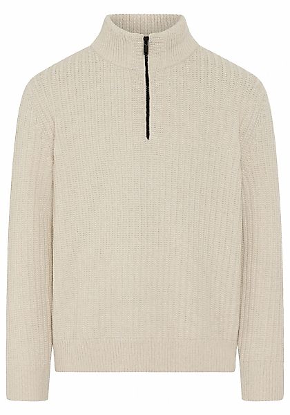 BOSS ORANGE Strickpullover "Kwinter" Troyer-Kragen, Rippstrick, relaxed fit günstig online kaufen