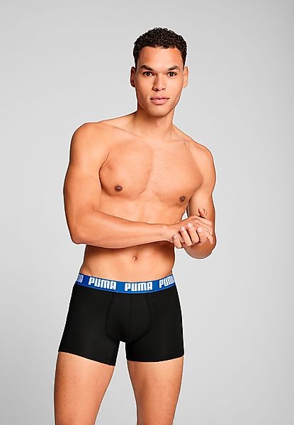 PUMA Boxershorts "PUMA MEN EVERYDAY BASIC BOXERS 2P", (2er Pack), mit Logob günstig online kaufen
