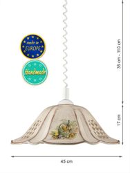 Helios Leuchten Pendelleuchte Küchenlampe Keramik, Keramiklampe, günstig online kaufen