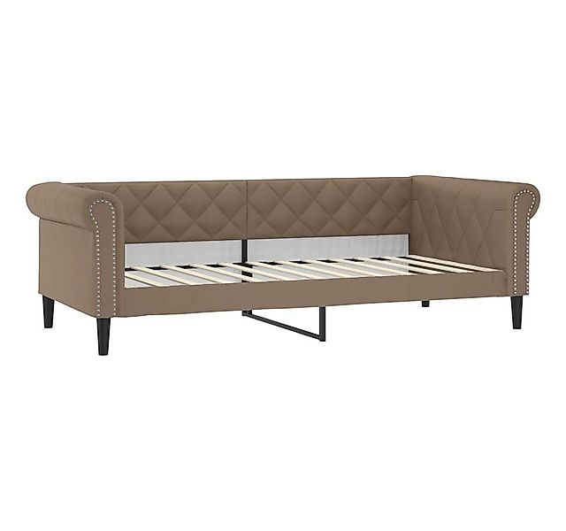 vidaXL Bett Tagesbett Cappuccino-Braun 100x200 cm Kunstleder günstig online kaufen