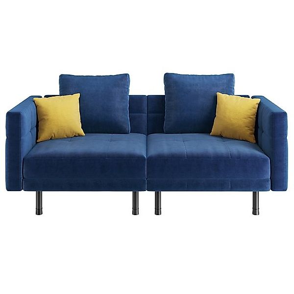 Yaheetech Schlafsofa 2-Sitzer-Sofa mit Sitz- & Liege- & Schlafmodus, Klapps günstig online kaufen