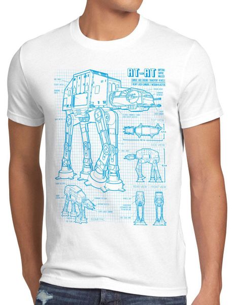 style3 T-Shirt AT-AT blaupause walker star günstig online kaufen