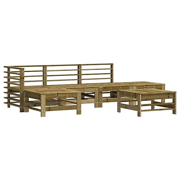 vidaXL 6-Tlg Garten-Lounge-Set Imprägniertes Kiefernholz 3186332 günstig online kaufen