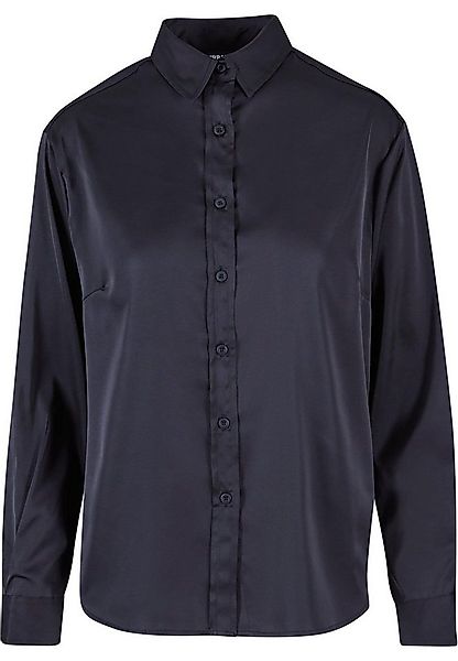 URBAN CLASSICS Langarmhemd Urban Classics Damen Ladies Satin Shirt günstig online kaufen