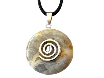 Steinfixx® Lange Kette echter Edelsteindonut 30 günstig online kaufen