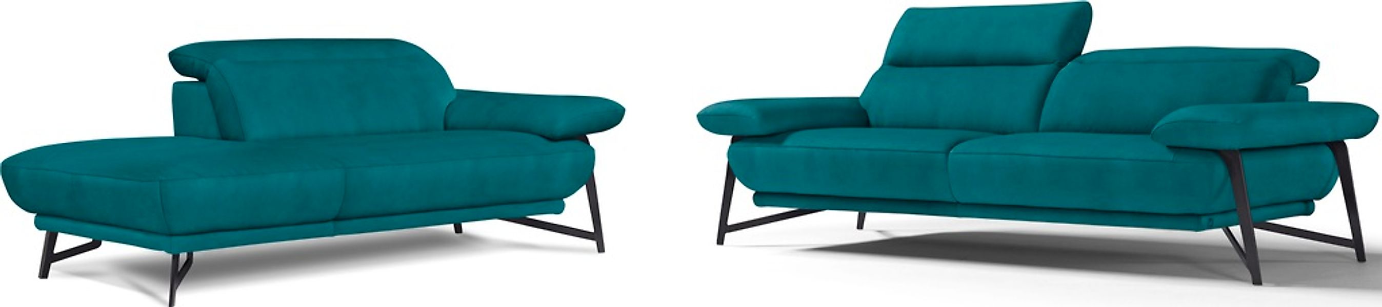 Egoitaliano Sofa "Anais, Design mit hohem Sitzkomfort, Fußfarbe schattengra günstig online kaufen