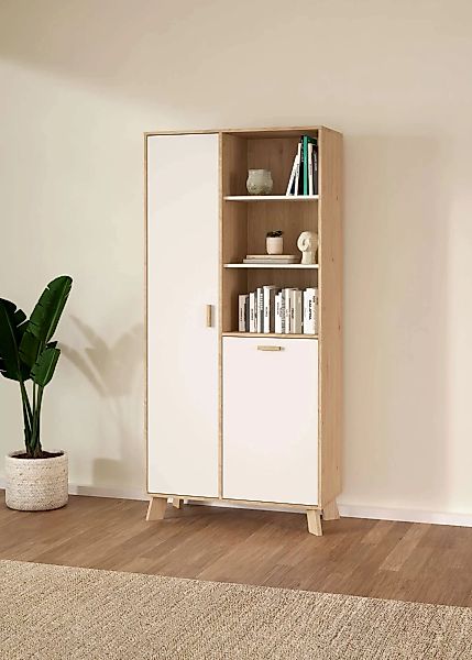 andas Vitrine "Ikast Vitrinenschrank, Standvitrine, Schrank, Stauraum", 2 T günstig online kaufen