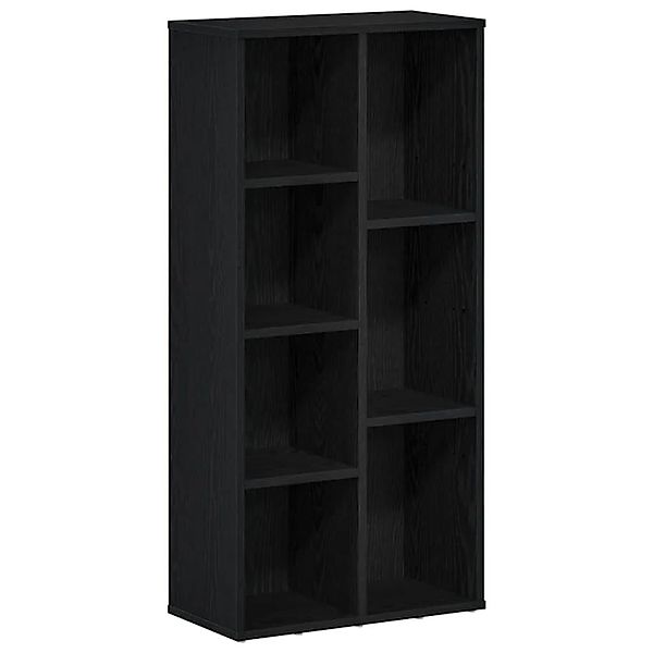 vidaXL Bücherregal Schwarz Eichen-Optik 50x25x104 cm Holzwerkstoff 862470 günstig online kaufen