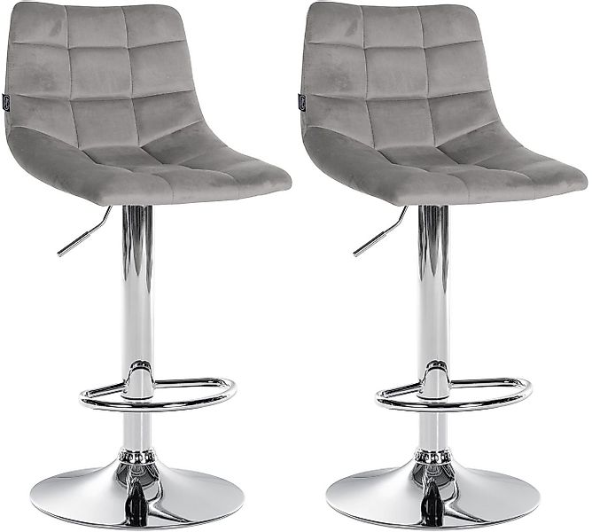 CLP Barhocker Jerry Samt (2er Set, 2 St., 2er), höhenverstellbarer und dreh günstig online kaufen
