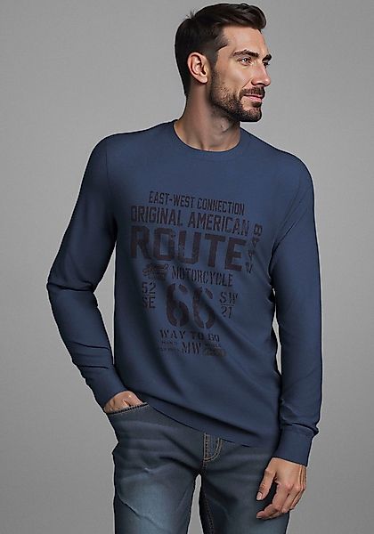 Man's World Rundhalsshirt Neue Kollektion! mit Bündchen günstig online kaufen