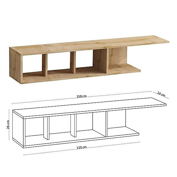 Skye Decor TV-Schrank 100% MELAMINE COATED PARTICLE BOARD, 26 cm x 24 cm x günstig online kaufen