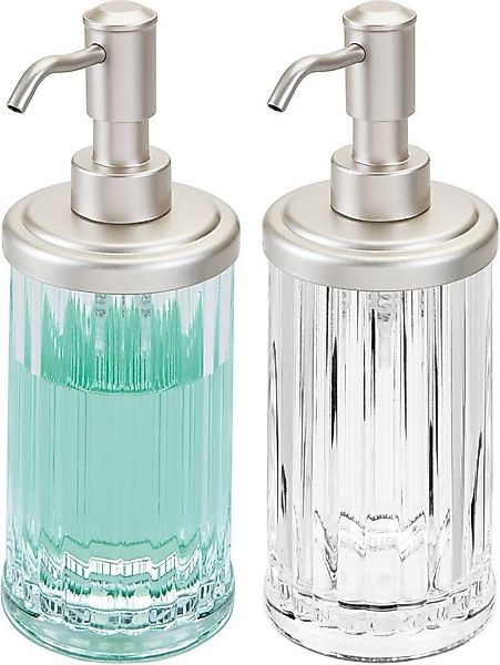 mDesign Badaccessoire-Set mDesign Seifenspender Badzubehör 2er Set Kunststo günstig online kaufen