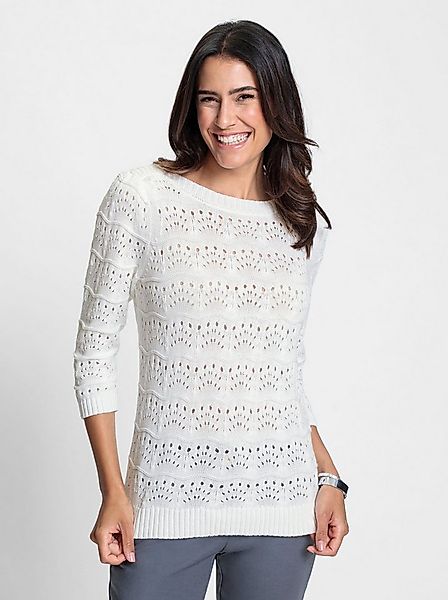 Witt Strickpullover Baumwoll-Pullover 3/4-Arm günstig online kaufen