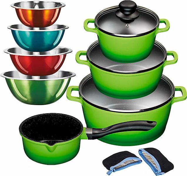 KING Topf-Set »ALUGUSS«, Aluminiumguss, (Set, 13 tlg., je 1 Kochtopf 16/20/ günstig online kaufen