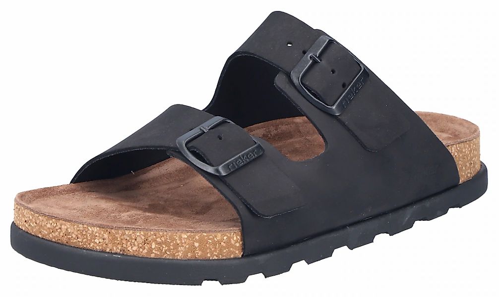 Rieker Pantolette Sommerschuh, Strandschuh, Hausschuh mit bequemem Fußbett günstig online kaufen
