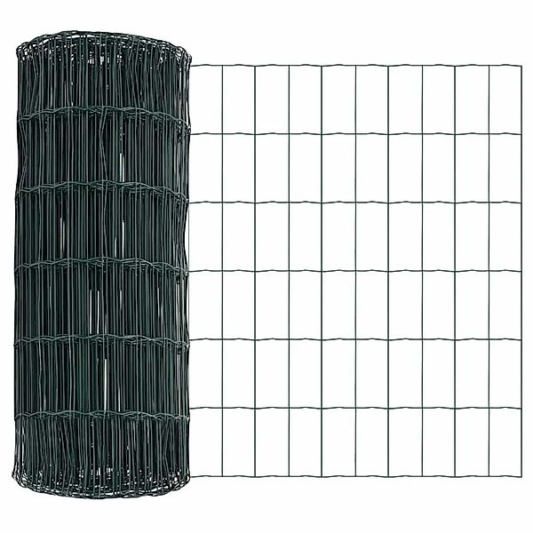 vidaXL Eurozaun Grün 0,4 x 25 m PVC-beschichtetes Eisen 42004386 günstig online kaufen