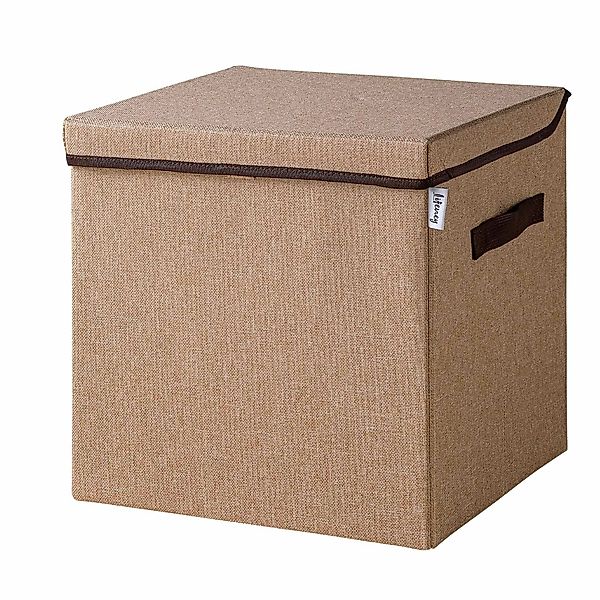 Lifeney Faltbox Aufbewahrungsbox mit Deckel, Natur günstig online kaufen