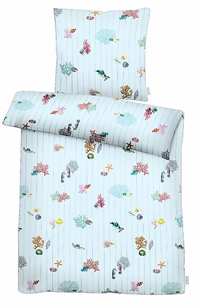 APELT Bettwäsche "Reef GOTS" 2 tlg. Bettwäsche-Set mit Reißverschluss, Baum günstig online kaufen
