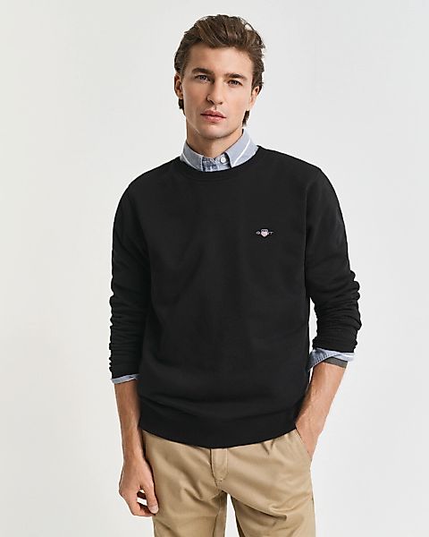 Gant Sweatshirt "REG SHIELD C-NECK SWEAT" mit Logostickerei auf der Brust günstig online kaufen