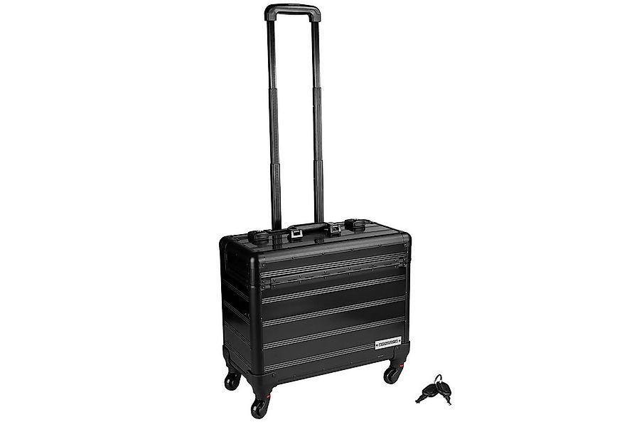 anndora Business-Trolley 4 Rad Pilotenkoffer mit TSA Schloss Schwarz, auszi günstig online kaufen