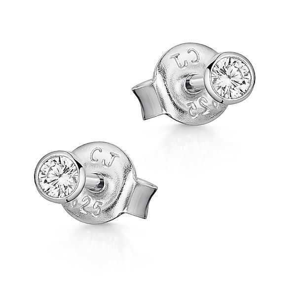Materia Paar Ohrstecker Damen Silber Zirkonia günstig online kaufen