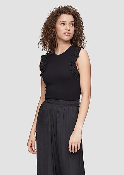 QS Shirttop Top mit Volants und günstig online kaufen