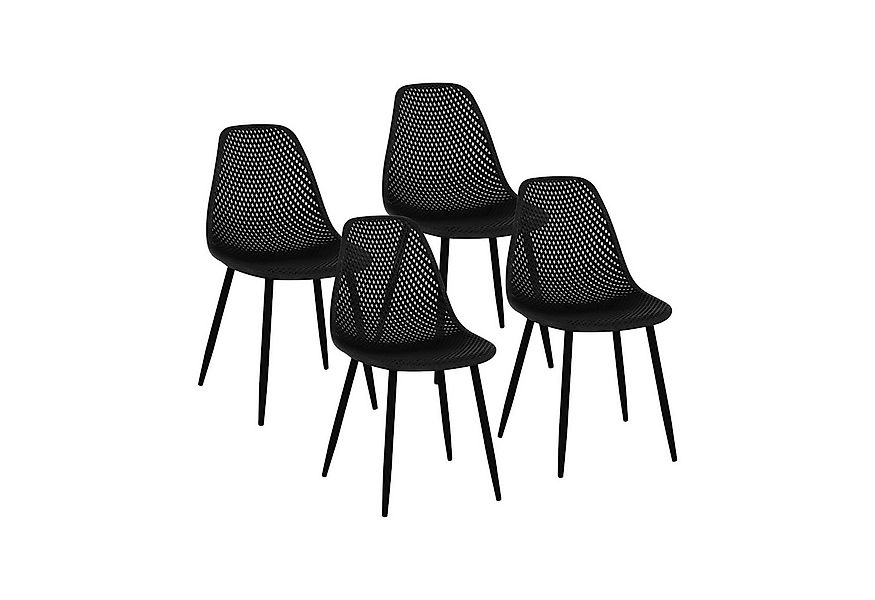 Fromm&Starck Esszimmerstuhl 4er Set Lehnstuhl Stahlbeine bis 150 kg Designs günstig online kaufen