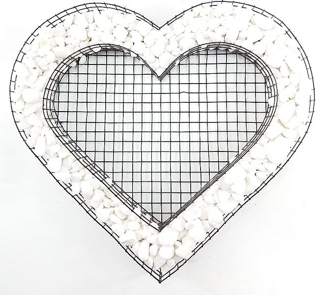 Gartenwelt Riegelsberger Gartenfigur Herz Gitter Grabschmuck Gartendekorati günstig online kaufen