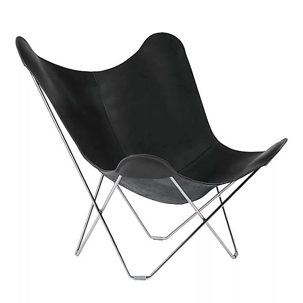 cuero - Pampa Mariposa Butterfly Chair Sessel - schwarz/Black 64/BxHxT 87x9 günstig online kaufen