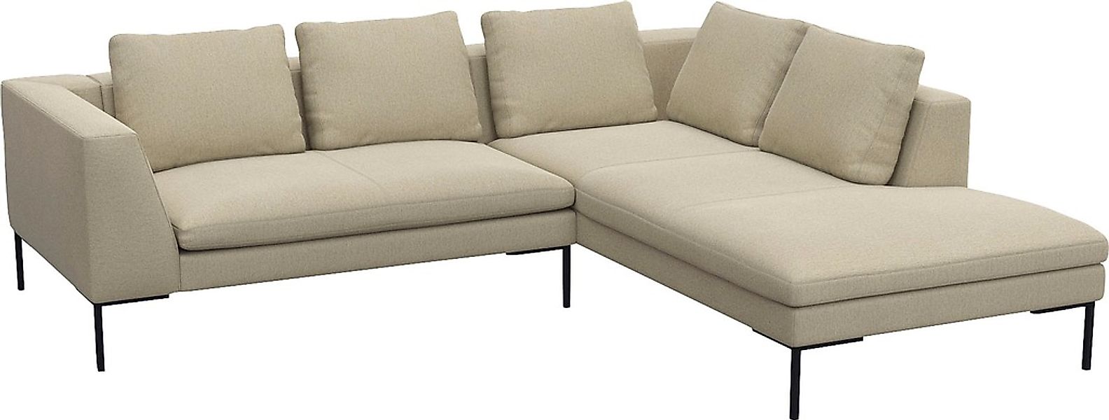 FLEXLUX Ecksofa »Loano, superbequemer Sitzkomfort durch Kaltschaum im Sitz, günstig online kaufen