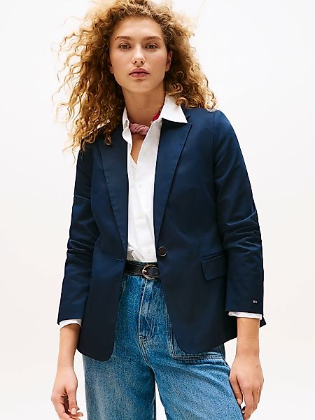 Tommy Hilfiger Kurzblazer "COTTON SLIM BLAZER" günstig online kaufen