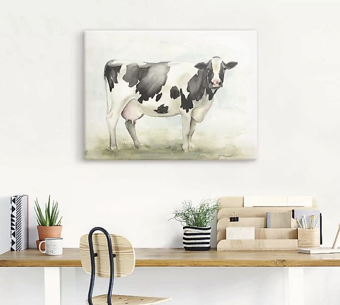 Artland Wandbild "Wasserfarben Kuh I", Haustiere, (1 St.) günstig online kaufen