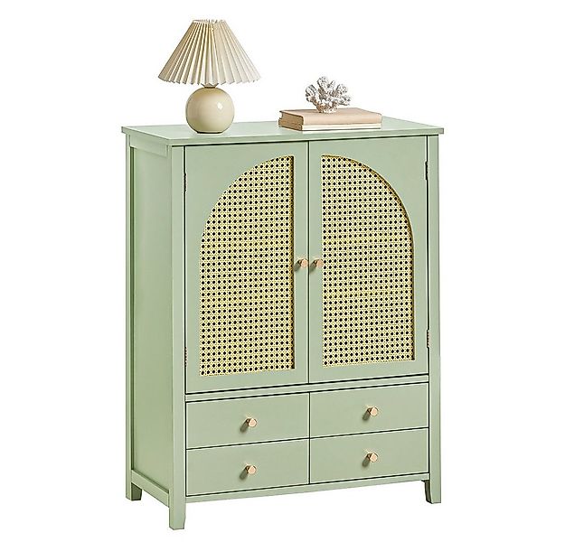 SoBuy Sideboard FSB72, Kommode Wohnzimmer Buffet, mit Gitteroptik-Türen, Kü günstig online kaufen