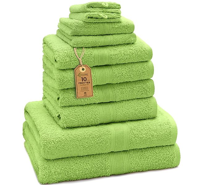 NatureMark Handtuch Set 10 tlg. Frottier Handtuch-Set, 100% Baumwolle (10-S günstig online kaufen