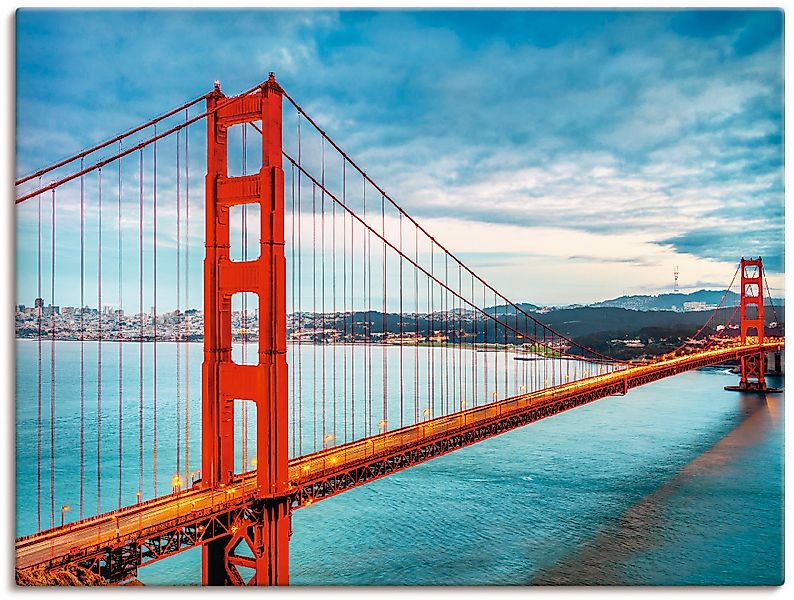 Artland Wandbild »Golden Gate Bridge« Brücken 1 Stk. tlg. als Alubild, Outd günstig online kaufen