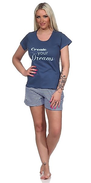 Moonline Schlafanzug Kurzer Damen Pyjama Schlafanzug günstig online kaufen