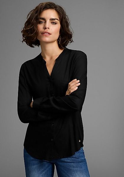 AJC Hemdbluse mit kleinem Stehkragen und Brusttasche günstig online kaufen