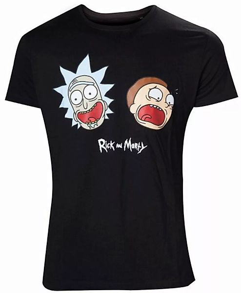 Rick and Morty Print-Shirt Rick & Morty T-Shirt Face Herren M XL XXL Uni Sc günstig online kaufen