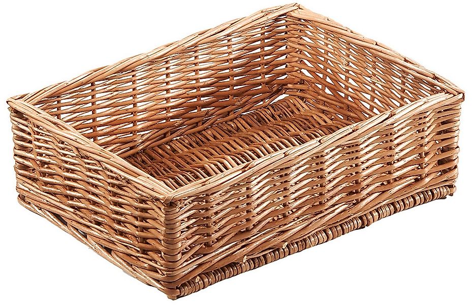 Kobolo Aufbewahrungskorb Regalkorb Korb Box aus Weide Nina - 40x30xx13 cm ( günstig online kaufen