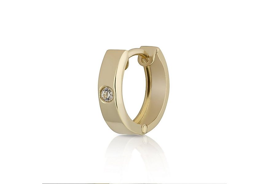 NKlaus Klappcreolen Einzel 585 Gelbgold Klappcreolen Ohrringen 12,5 X (Einz günstig online kaufen